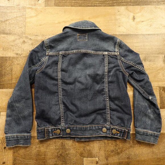 Polo Ralph Lauren Denim Trucker Jacket Kids Small Dark Wash Classic - Picture 9 of 9